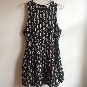 H&M pelican print sleeveless dress